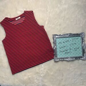 Sz Small Madewell Red Stripe Top